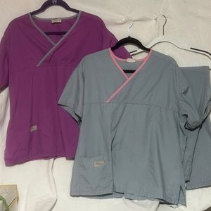 Urbane Scrub Set Relaxed Fit Pant/Cross body Top XL